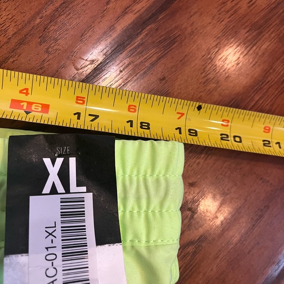 Hurley Volleyball Swim Trunks men’s XL neon yellow green 38 waist pockets NWT - Picture 6 of 11